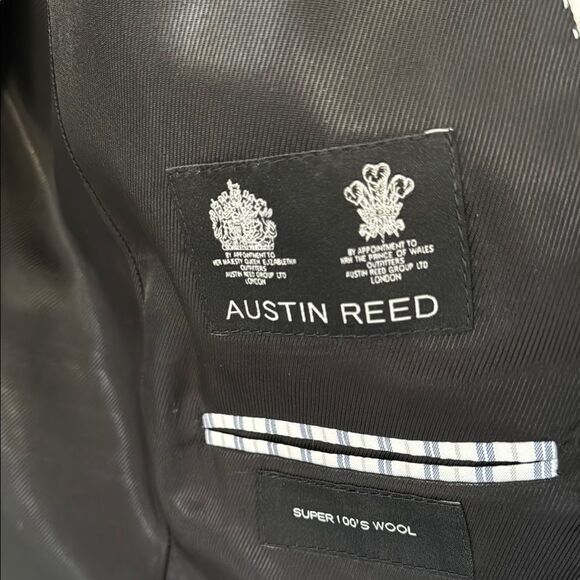 Men's Black Austin Reed Pinstripe suit - Picture 3 of 4